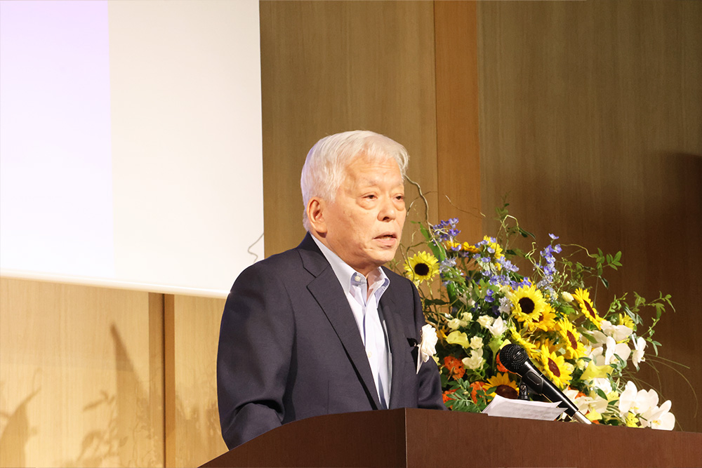 公立大学法人大阪 福島 伸一理事長による開会挨拶