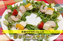 彩りリースサラダ