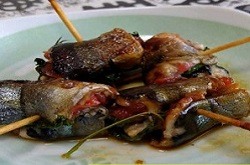 サンマの梅しそ巻き