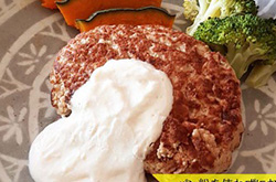 豆腐ソースのおからハンバーグ