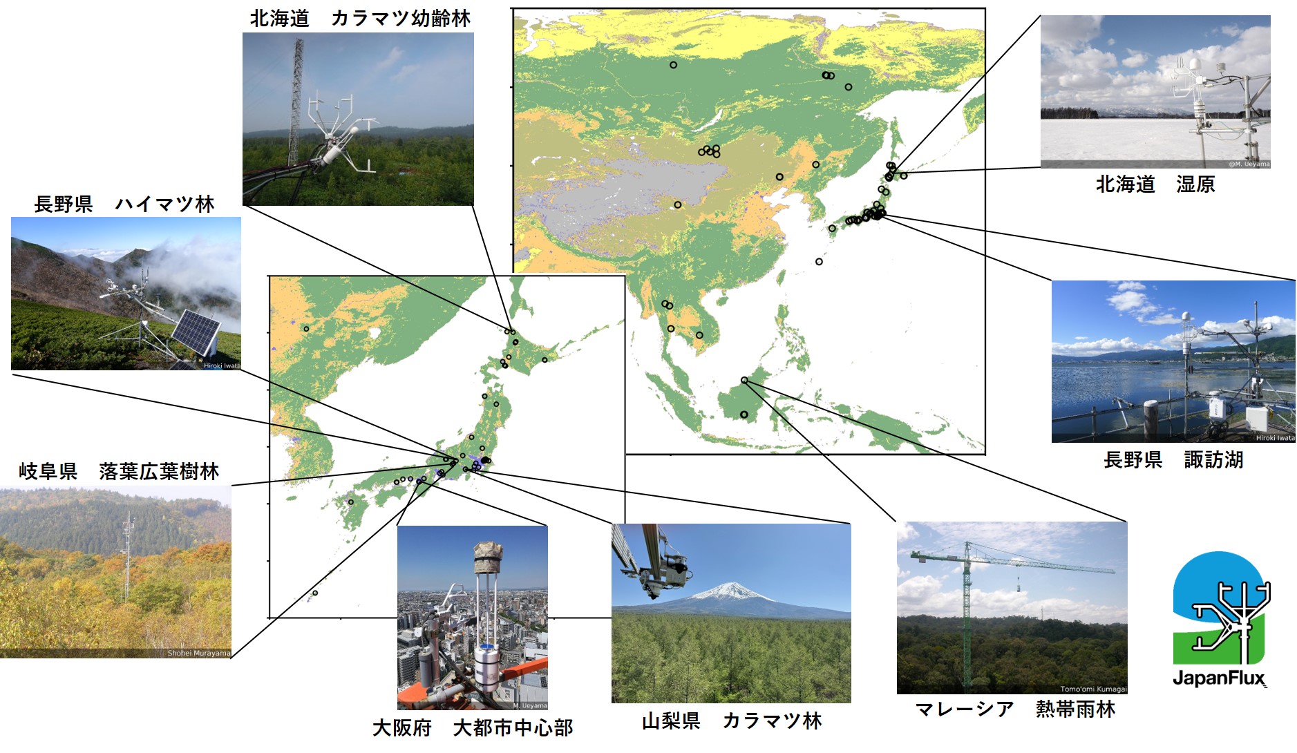 アジア地域初！陸域生態系によるCO2吸収動態を明らかにする大規模基盤データセット「JapanFlux2024」を構築