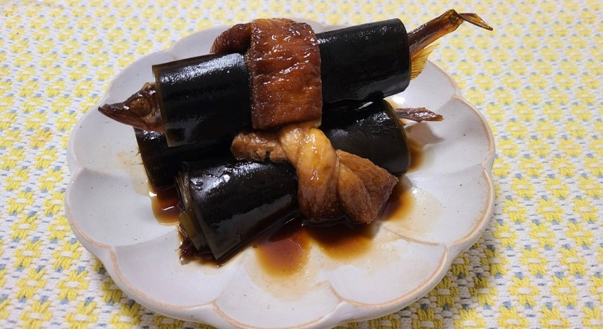 ししゃもの昆布巻き