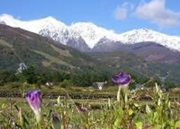 初冬の白馬三山