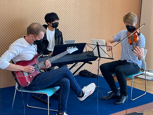 Music performance during the intermission