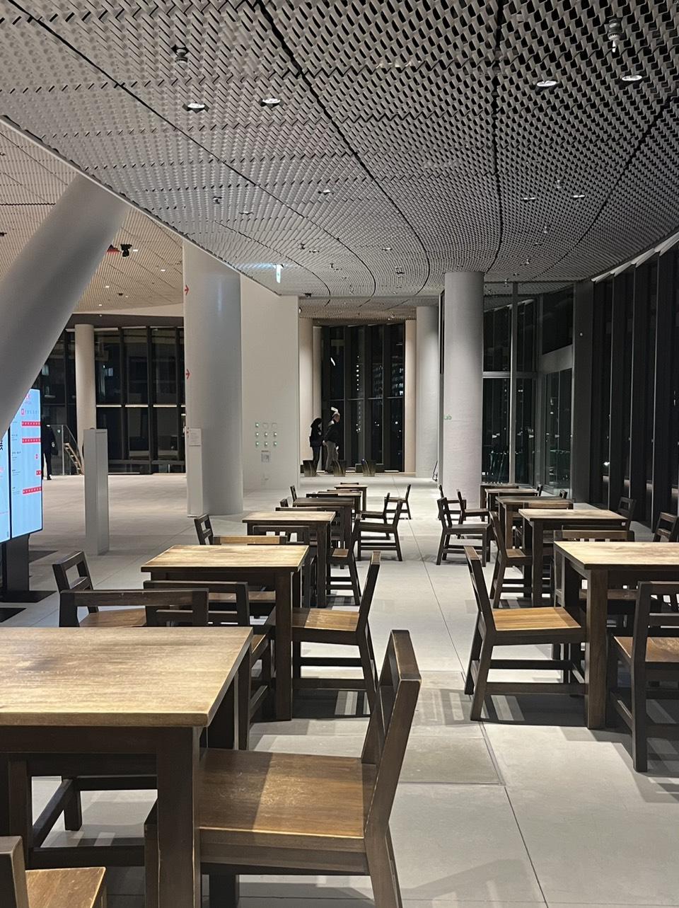 天井高のレベル差で区切られる空間