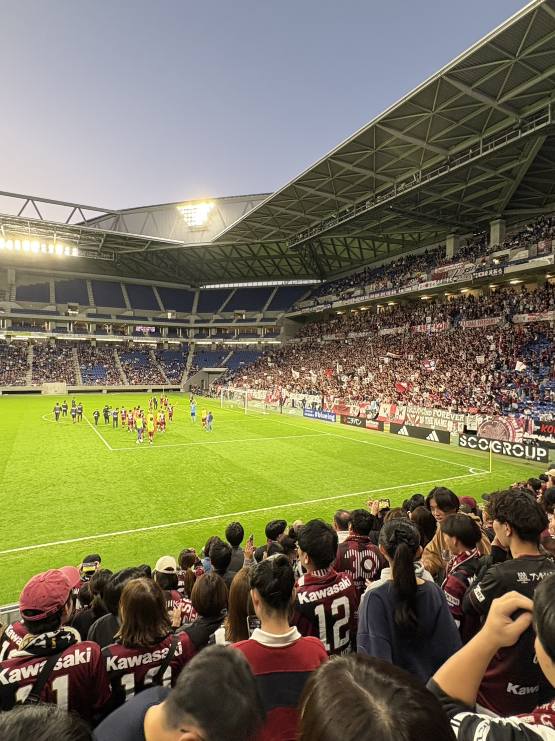 試合後ゴール裏