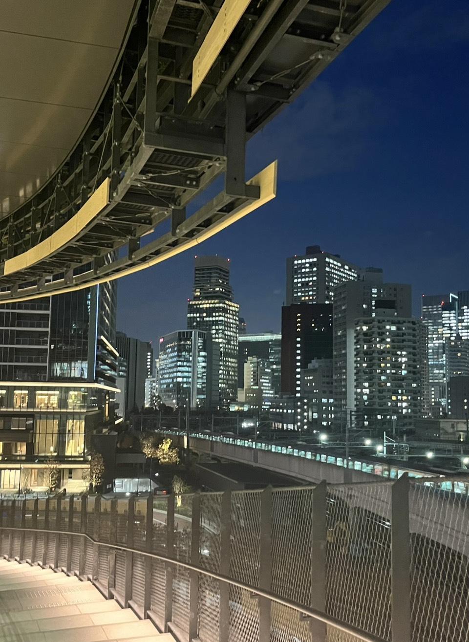 階段からの夜景
