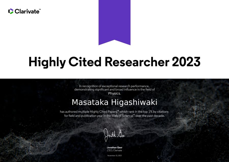 Certificate of Highly Cited Researcher 2023