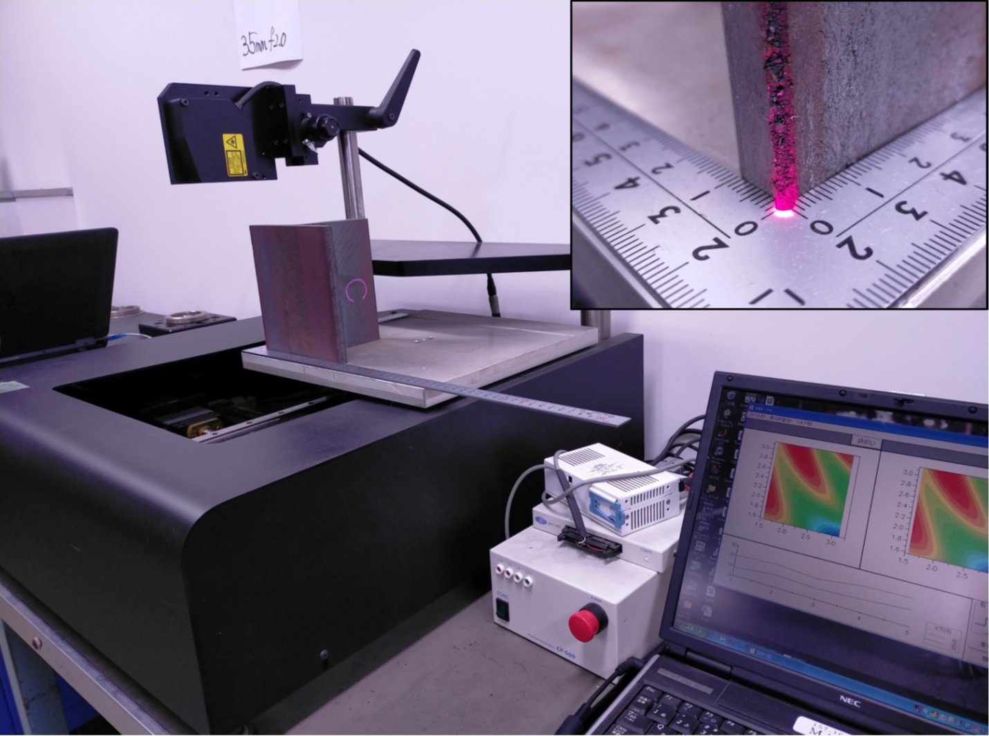 レーザ式三次元形状計測装置 - Laser-type 3D Shape Measuring Device