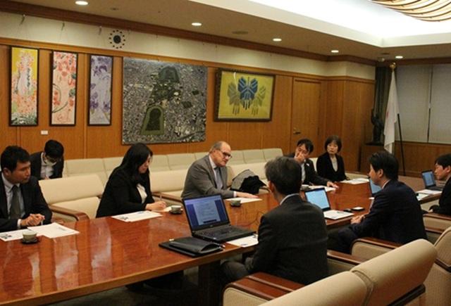 意見交換(堺市長訪問)
