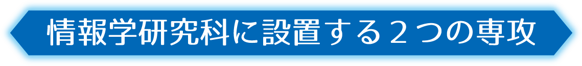 情報学研究科に設置する2つの専攻