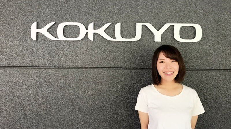 KOKUYO前での本間愛彩さん