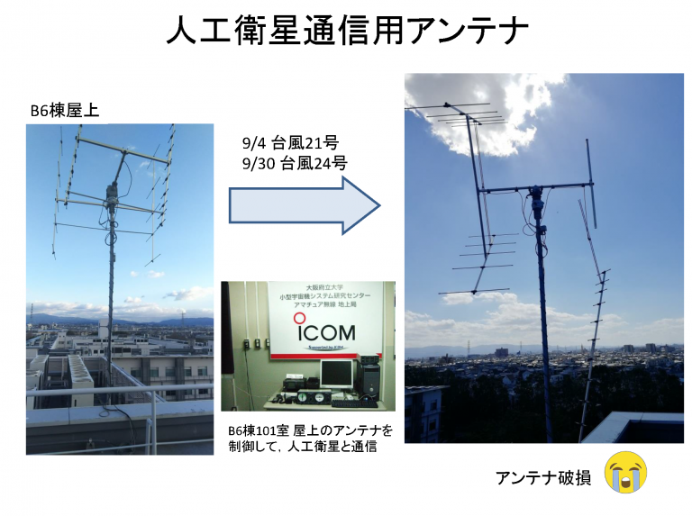 人工衛星通信用アンテナ破損について-768x573