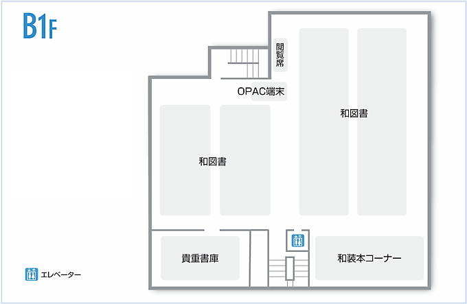 中百舌鳥図書館地下1階