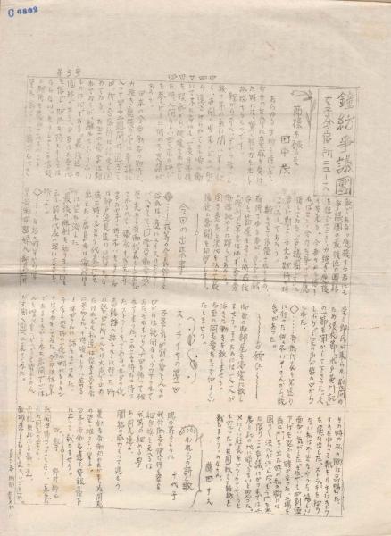 c0802 鐘紡争議団 女子分宿所ニュース