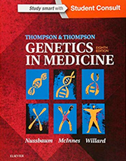 輪読会で用いている教材「Thompson & Thompson Genetics in Medicine, 8 edition」