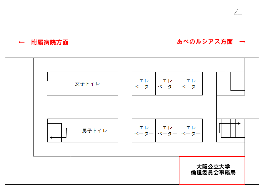委員会事務局までの案内図