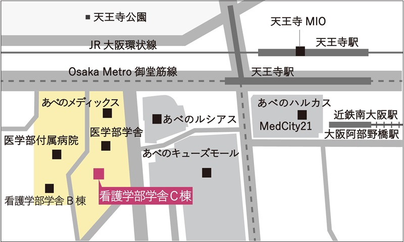 C棟アクセス地図（入試説明会用）