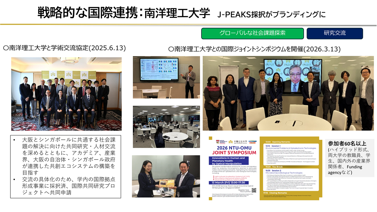 南洋理工大学との取り組み