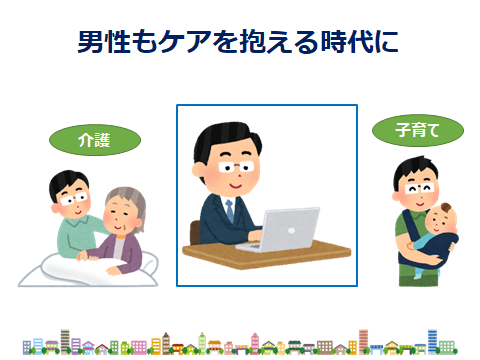 河内長野市男性もケアを抱える時代に