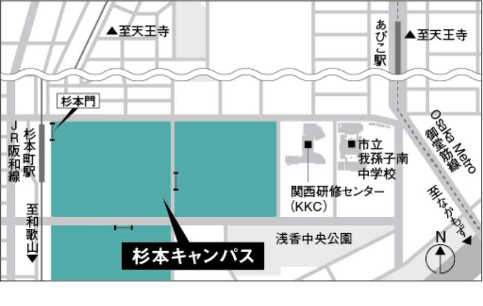 杉本キャンパス地図