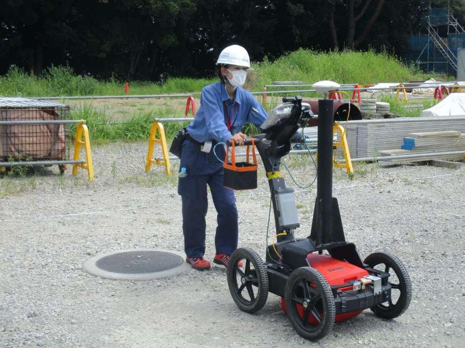 壽山さん物理探査シーン