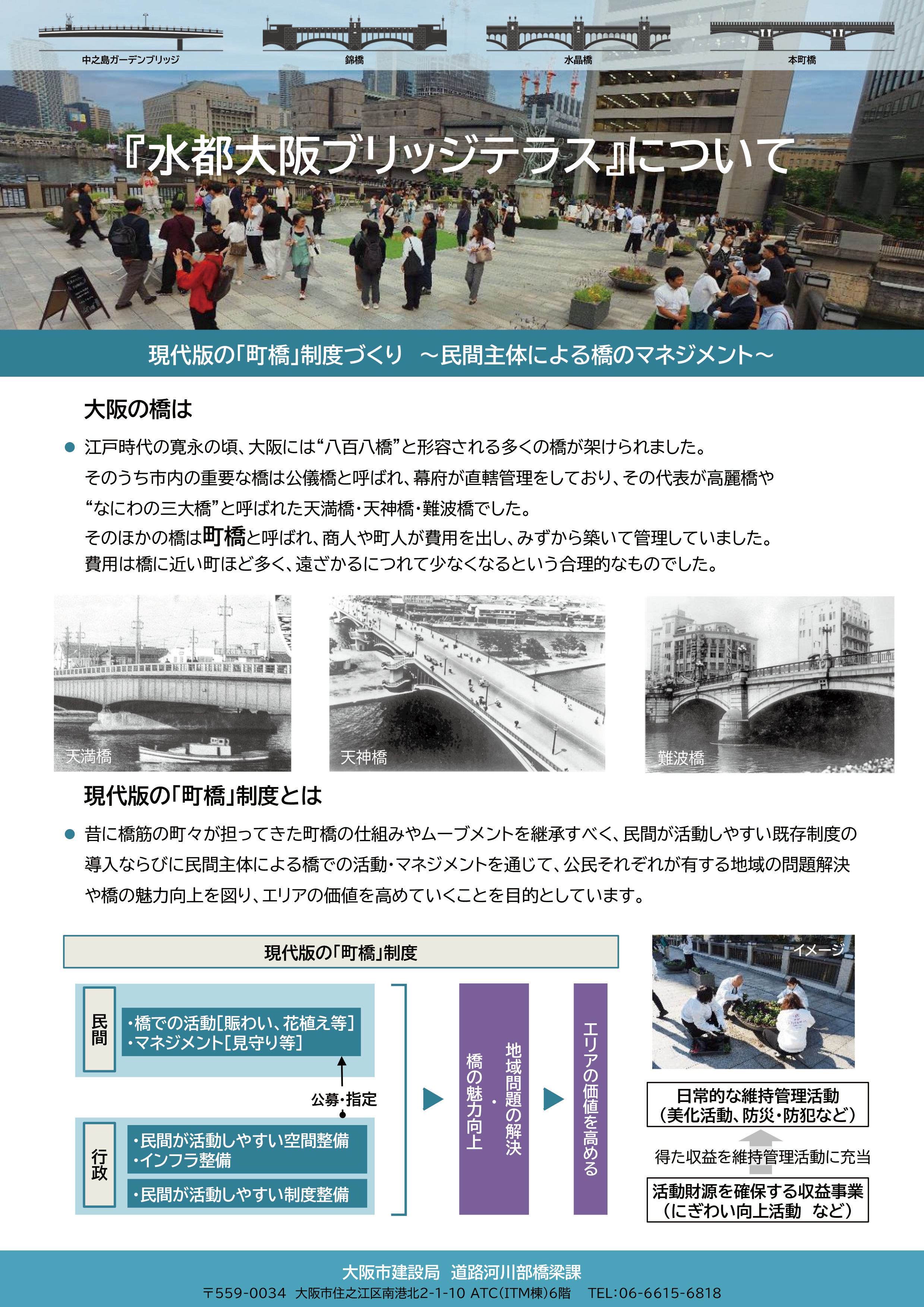 水都大阪ブリッジテラスについて