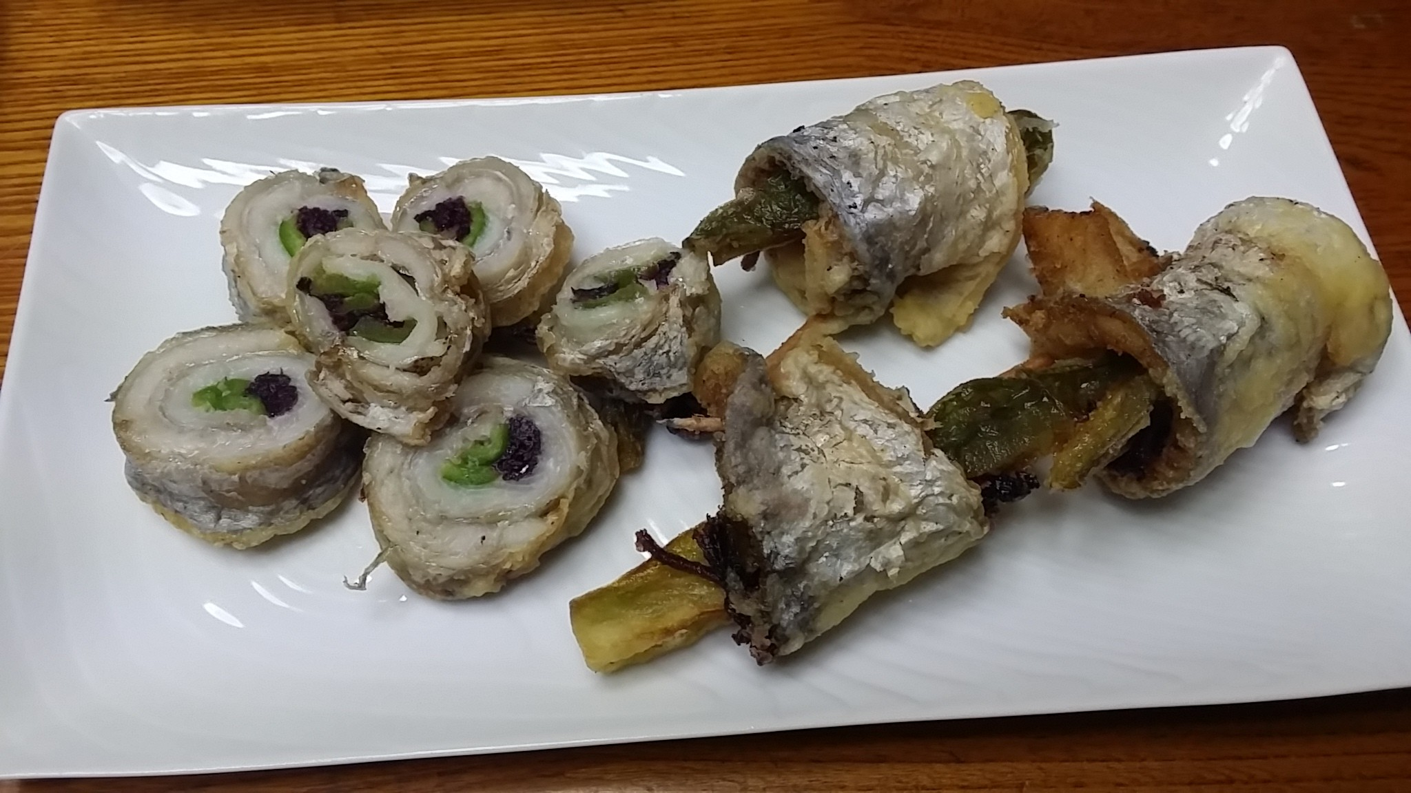 太刀魚の梅肉肉巻き