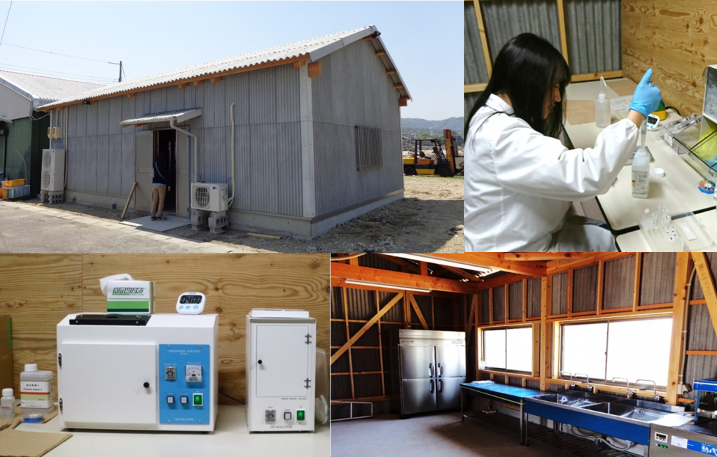 西鳥取漁港内 鮮度保持実証実験施設