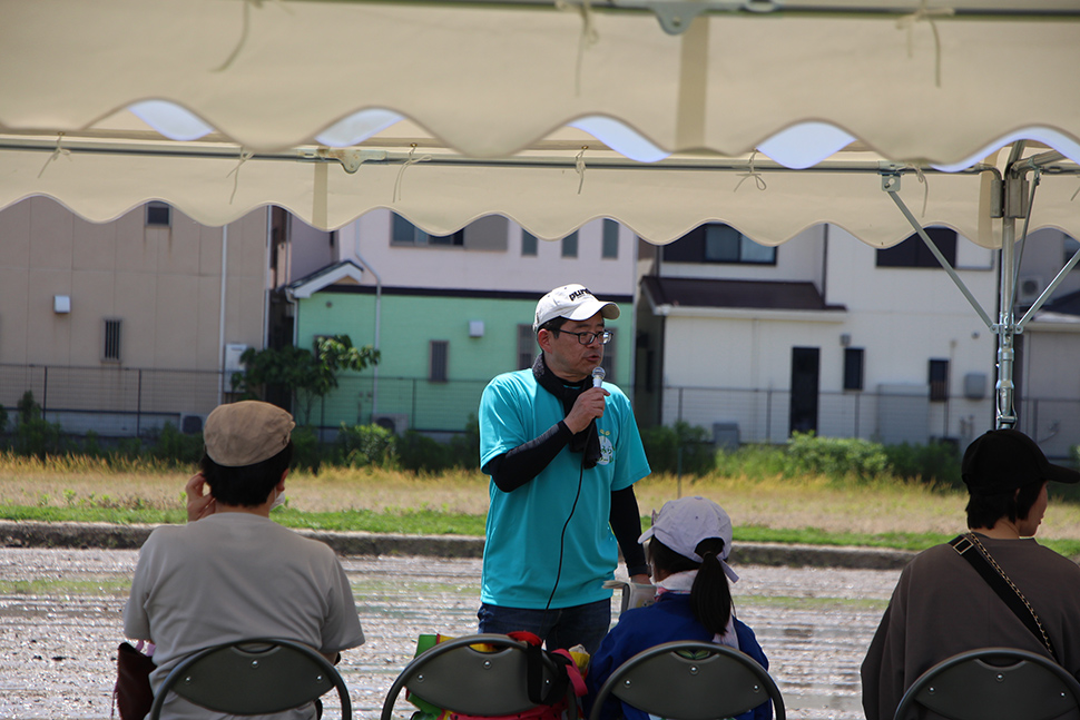 写真：横井先生の挨拶